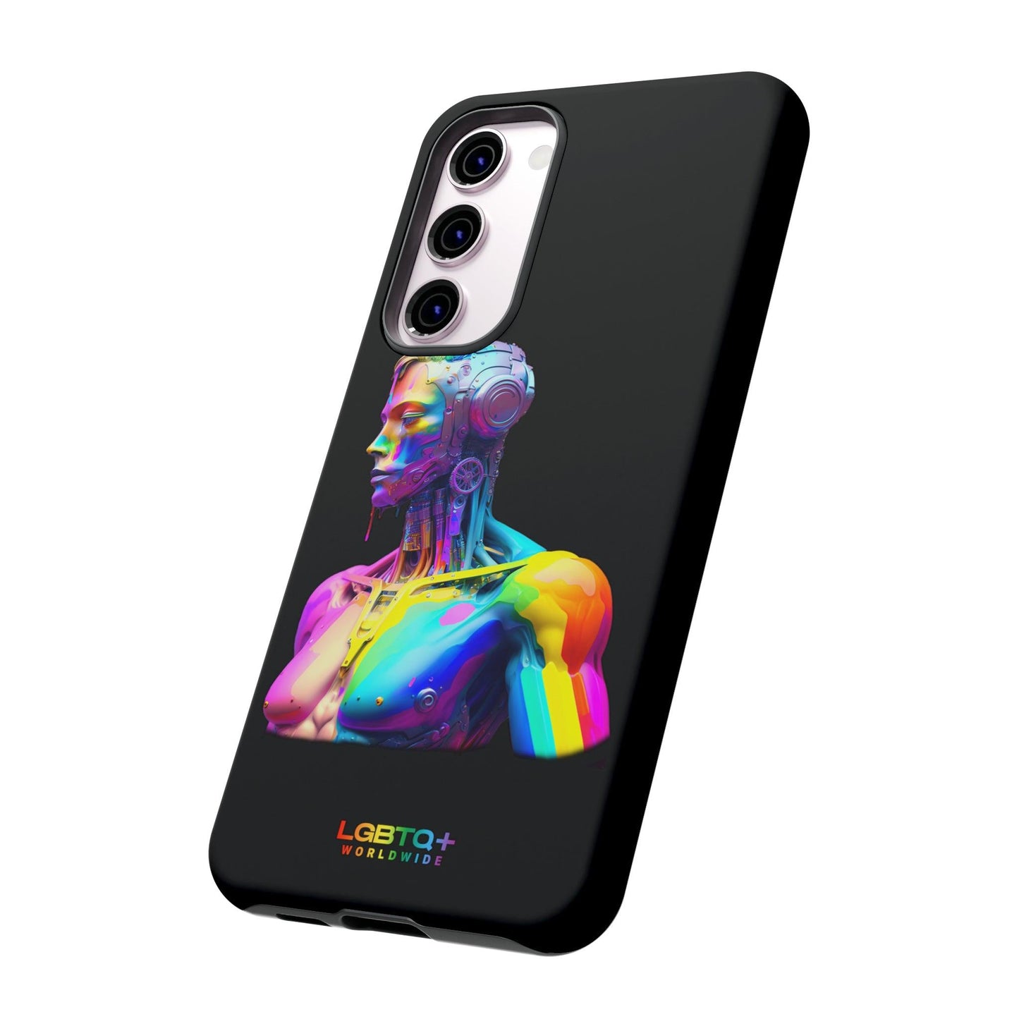 LGBTQWorldwide - ,,ZUKÜNFTIGER ROBOTER" Doppelgehäuse Handyhülle Accessories, Glossy, iPhone Cases, Matte, Phone accessory, Phone Cases, Samsung Cases, tough, Valentine's Day Picks lgbtq Bekleidung Accessoires unisex Zubehör