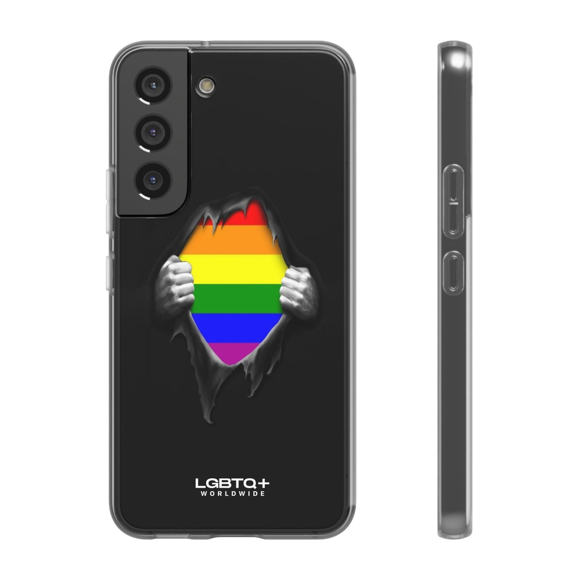 LGBTQWorldwide - ,,SCHWARZES LOCH" Flexible Handyhülle Accessories, Case, iPhone, iPhone Cases, Phone accessory, Phone Cases, Samsung Cases, silikon, Valentine's Day promotion lgbtq Bekleidung Accessoires unisex Zubehör