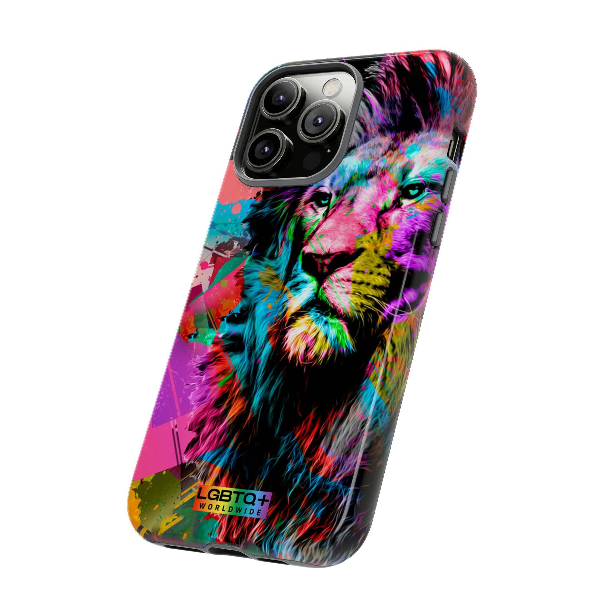 LGBTQWorldwide - ,,STARKER LÖWE" Doppelgehäuse Handyhülle Accessories, Glossy, iPhone Cases, Matte, Phone accessory, Phone Cases, Samsung Cases, Thermo, Valentine's Day Picks lgbtq Bekleidung Accessoires unisex Zubehör