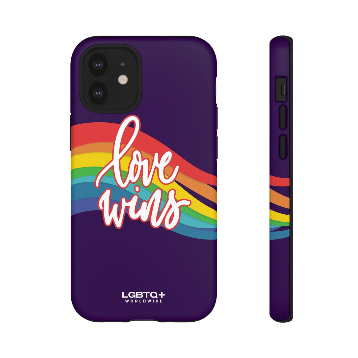 LGBTQWorldwide - ,,LIEBE GEWINNT" Doppelgehäuse Handyhülle Accessories, Glossy, iPhone Cases, Matte, Phone accessory, Phone Cases, Samsung Cases, Thermo, Valentine's Day Picks lgbtq Bekleidung Accessoires unisex Zubehör