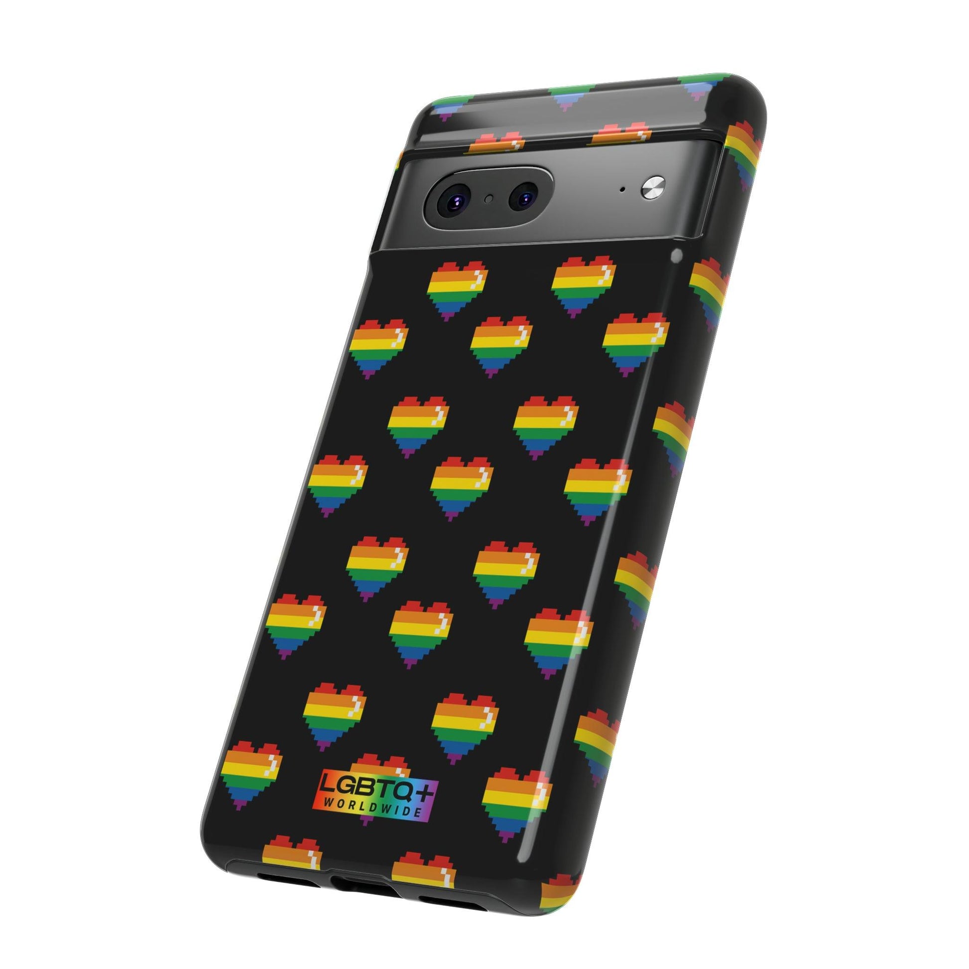 LGBTQWorldwide - ,,COMIC HERZEN" Doppelgehäuse Handyhülle Accessories, Glossy, iPhone Cases, Matte, Phone accessory, Phone Cases, Samsung Cases, Thermo, Valentine's Day Picks lgbtq Bekleidung Accessoires unisex Zubehör