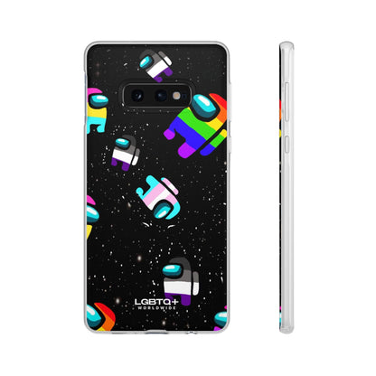 LGBTQWorldwide - ,,IMPOSTER" Flexible Handyhülle Accessories, Case, iPhone, iPhone Cases, Phone accessory, Phone Cases, Samsung Cases, silikon, Valentine's Day promotion lgbtq Bekleidung Accessoires unisex Zubehör