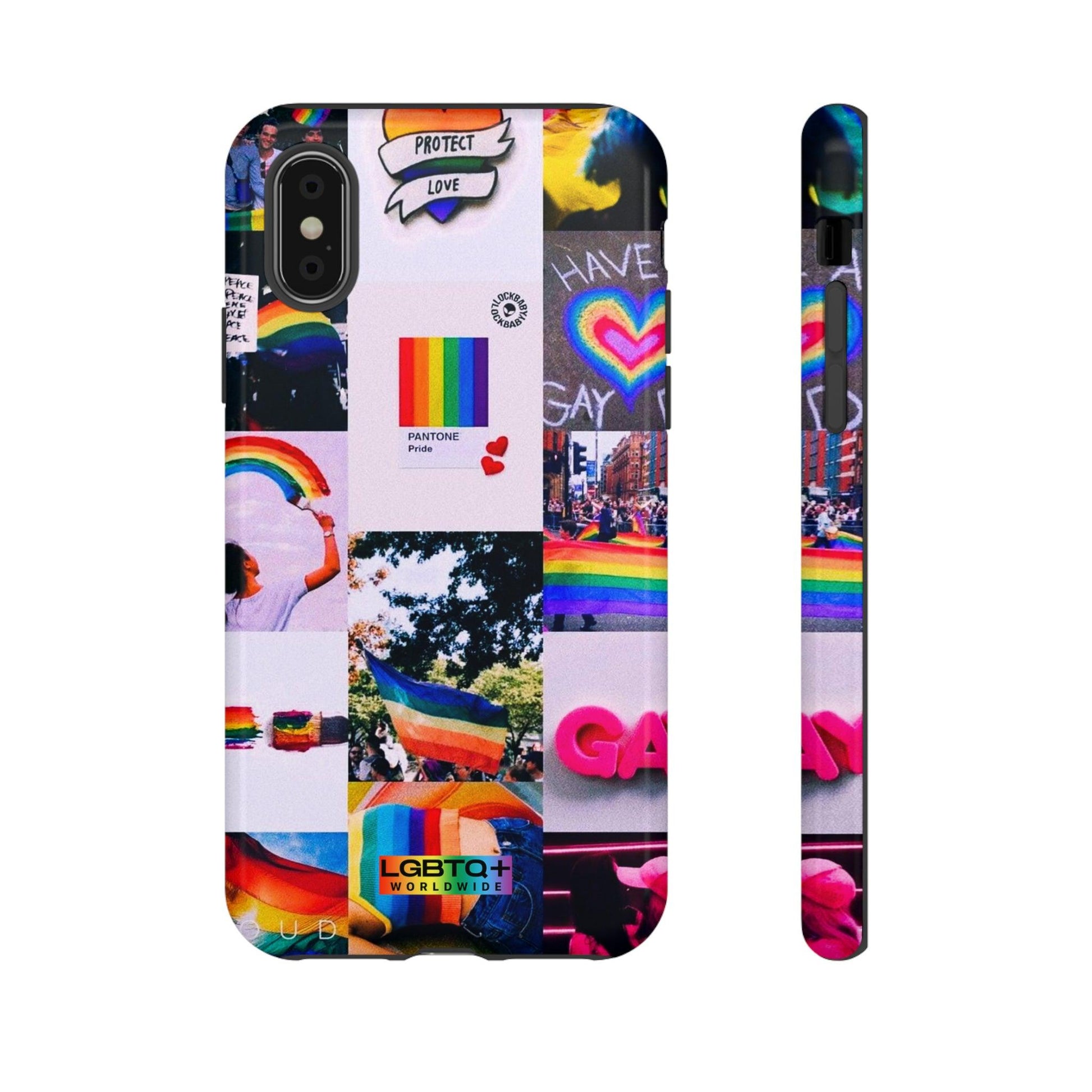 LGBTQWorldwide - ,,REGENBOGEN" Doppelgehäuse Handyhülle Accessories, Glossy, iPhone Cases, Matte, Phone accessory, Phone Cases, Samsung Cases, Thermo, Valentine's Day Picks lgbtq Bekleidung Accessoires unisex Zubehör