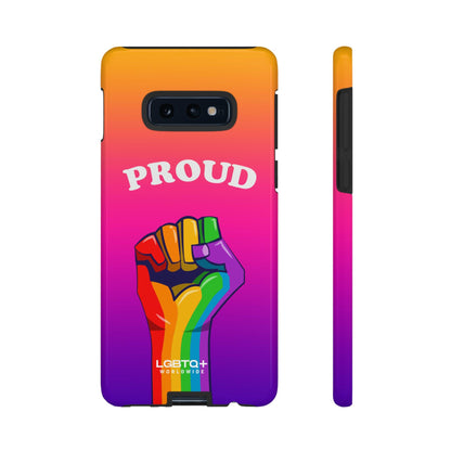 LGBTQWorldwide - ,,GLÜCKLICH" Doppelgehäuse Handyhülle Accessories, Glossy, iPhone Cases, Matte, Phone accessory, Phone Cases, Samsung Cases, Thermo, Valentine's Day Picks lgbtq Bekleidung Accessoires unisex Zubehör