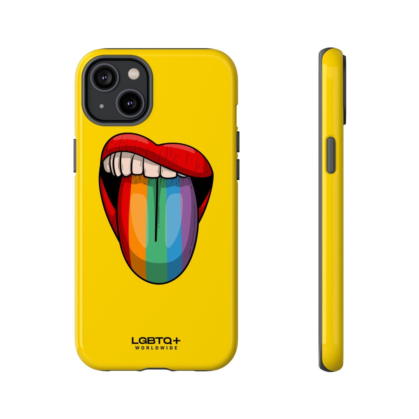 LGBTQWorldwide - ,,ZUNGE" Doppelgehäuse Handyhülle Accessories, Glossy, iPhone Cases, Matte, Phone accessory, Phone Cases, Samsung Cases, Thermo, Valentine's Day Picks lgbtq Bekleidung Accessoires unisex Zubehör