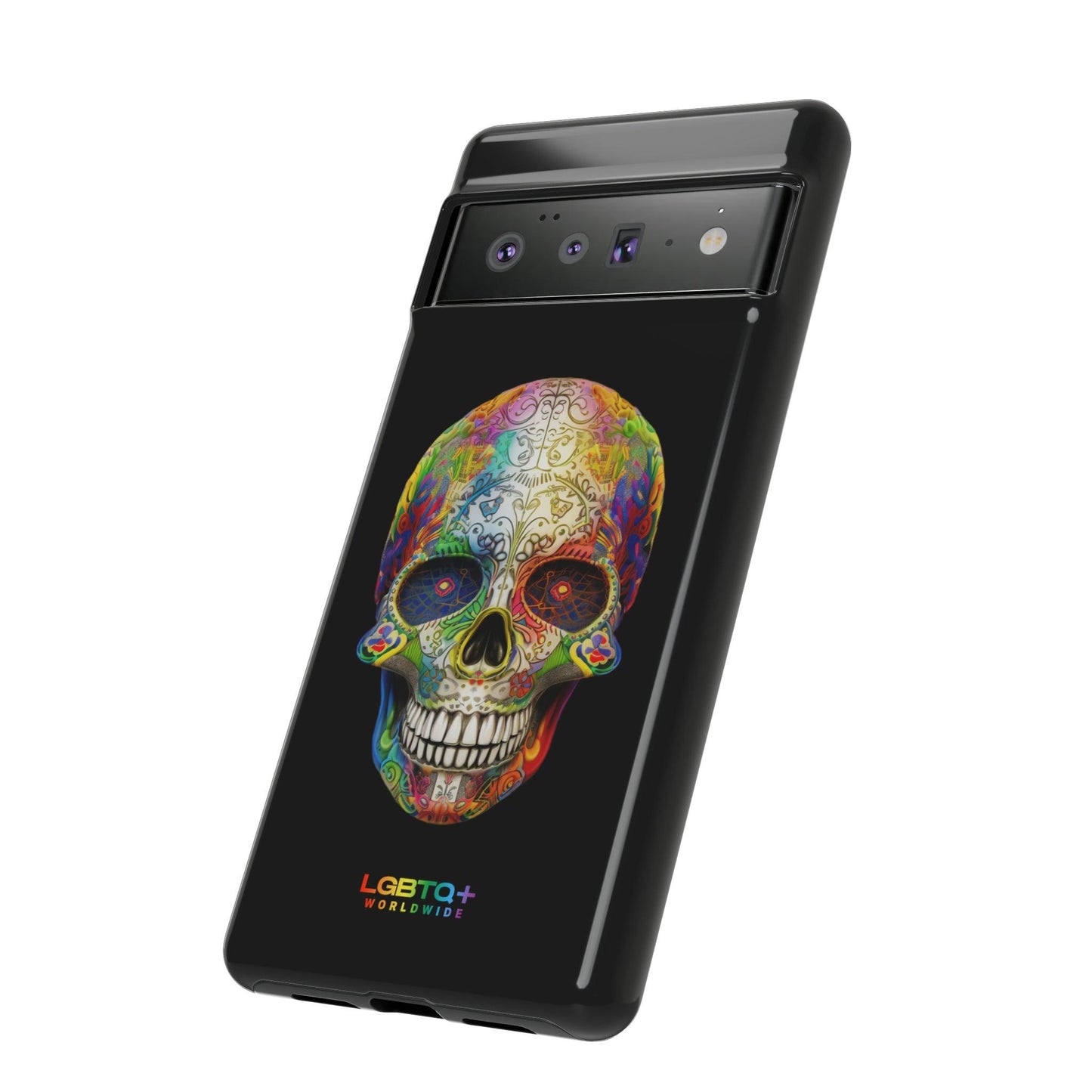 LGBTQWorldwide - ,,SKULL HEAD" Doppelgehäuse Handyhülle Accessories, Glossy, iPhone Cases, Matte, Phone accessory, Phone Cases, Samsung Cases, tough, Valentine's Day Picks lgbtq Bekleidung Accessoires unisex Zubehör