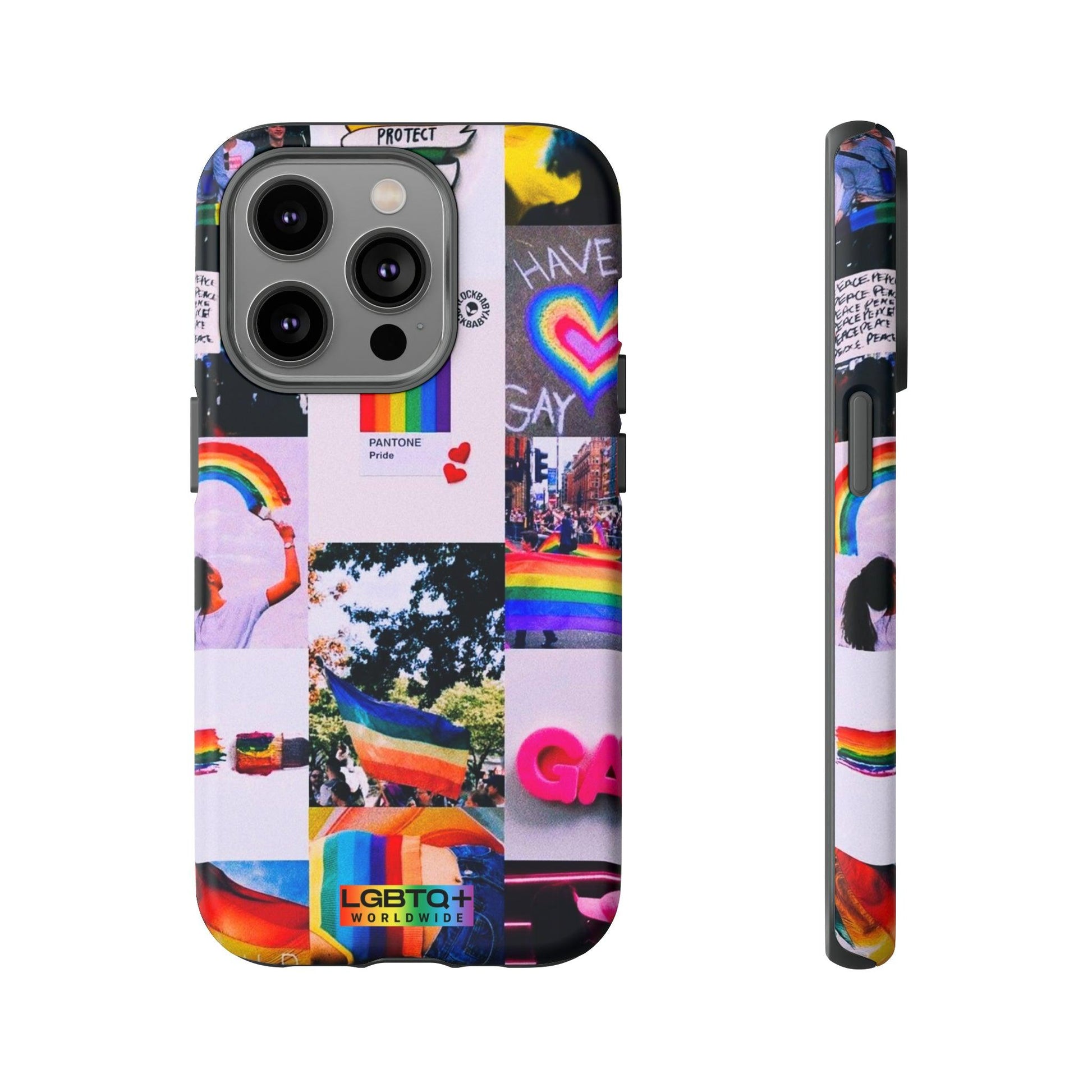 LGBTQWorldwide - ,,REGENBOGEN" Doppelgehäuse Handyhülle Accessories, Glossy, iPhone Cases, Matte, Phone accessory, Phone Cases, Samsung Cases, Thermo, Valentine's Day Picks lgbtq Bekleidung Accessoires unisex Zubehör