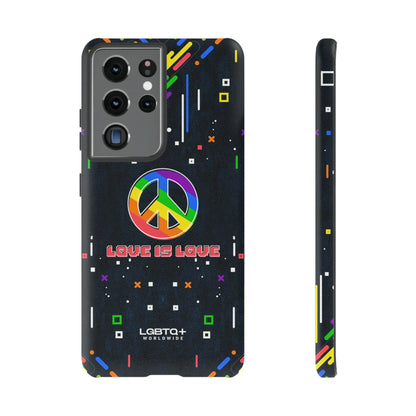 LGBTQWorldwide - ,,PEACE" Doppelgehäuse Handyhülle Accessories, Glossy, iPhone Cases, Matte, Phone accessory, Phone Cases, Samsung Cases, Thermo, Valentine's Day Picks lgbtq Bekleidung Accessoires unisex Zubehör