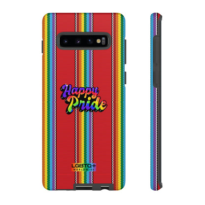 LGBTQWorldwide - ,,HAPPY PRIDE" Doppelgehäuse Handyhülle Accessories, Glossy, iPhone Cases, Matte, Phone accessory, Phone Cases, Samsung Cases, Thermo, Valentine's Day Picks lgbtq Bekleidung Accessoires unisex Zubehör