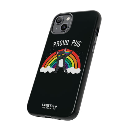 LGBTQWorldwide - ,,PROUD PUG" Doppelgehäuse Handyhülle Accessories, Glossy, iPhone Cases, Matte, Phone accessory, Phone Cases, Samsung Cases, Thermo, Valentine's Day Picks lgbtq Bekleidung Accessoires unisex Zubehör