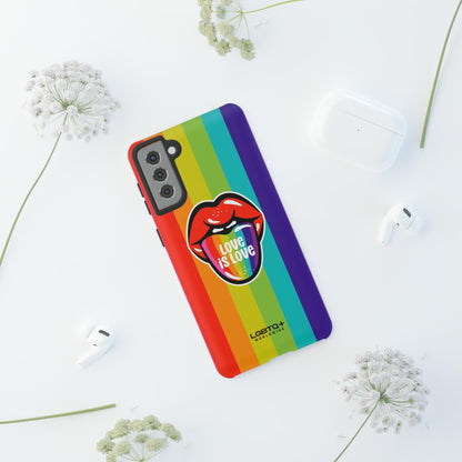 LGBTQWorldwide - ,,LIEBES ZUNGE" Doppelgehäuse Handyhülle Accessories, Glossy, iPhone Cases, Matte, Phone accessory, Phone Cases, Samsung Cases, Thermo, Valentine's Day Picks lgbtq Bekleidung Accessoires unisex Zubehör