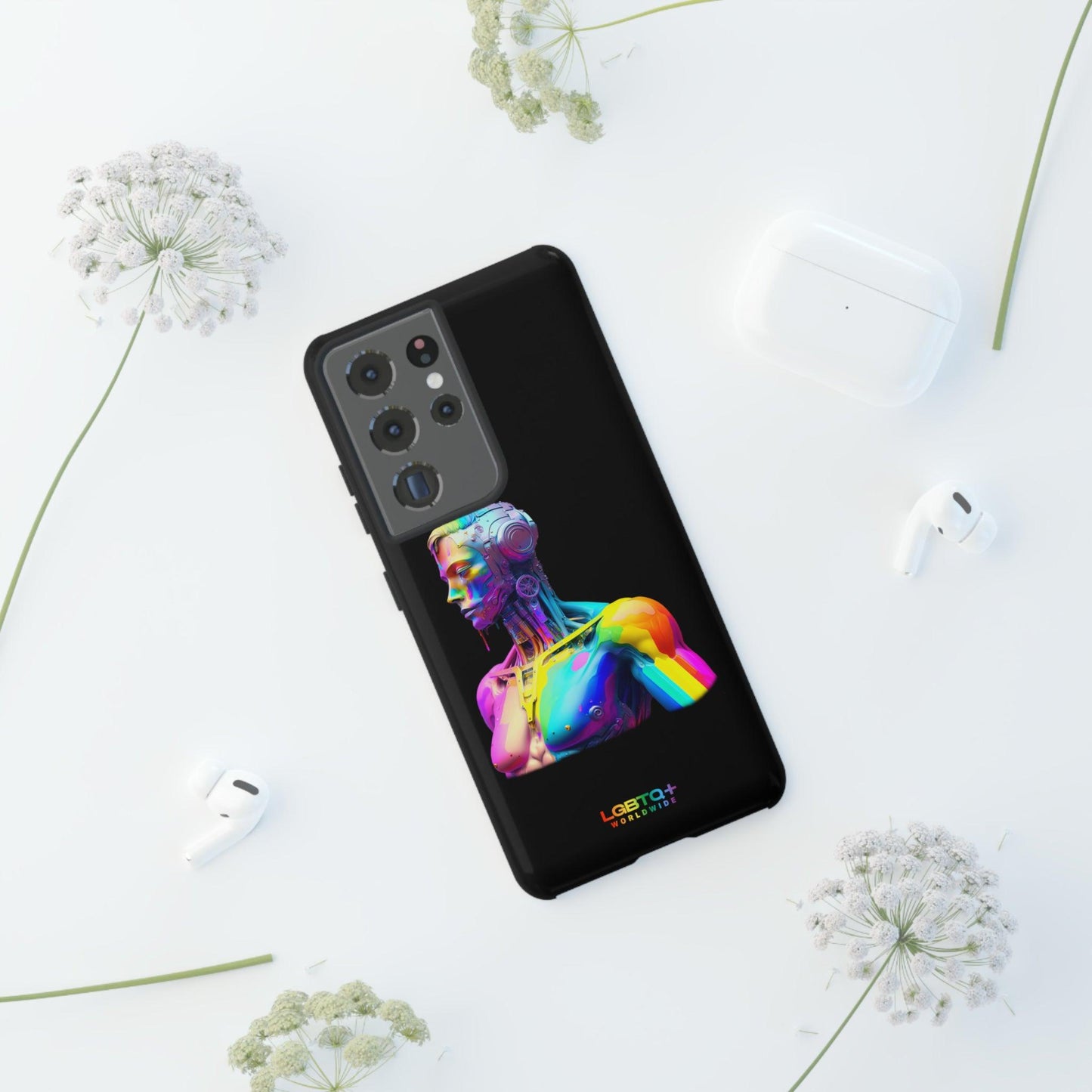 LGBTQWorldwide - ,,ZUKÜNFTIGER ROBOTER" Doppelgehäuse Handyhülle Accessories, Glossy, iPhone Cases, Matte, Phone accessory, Phone Cases, Samsung Cases, tough, Valentine's Day Picks lgbtq Bekleidung Accessoires unisex Zubehör