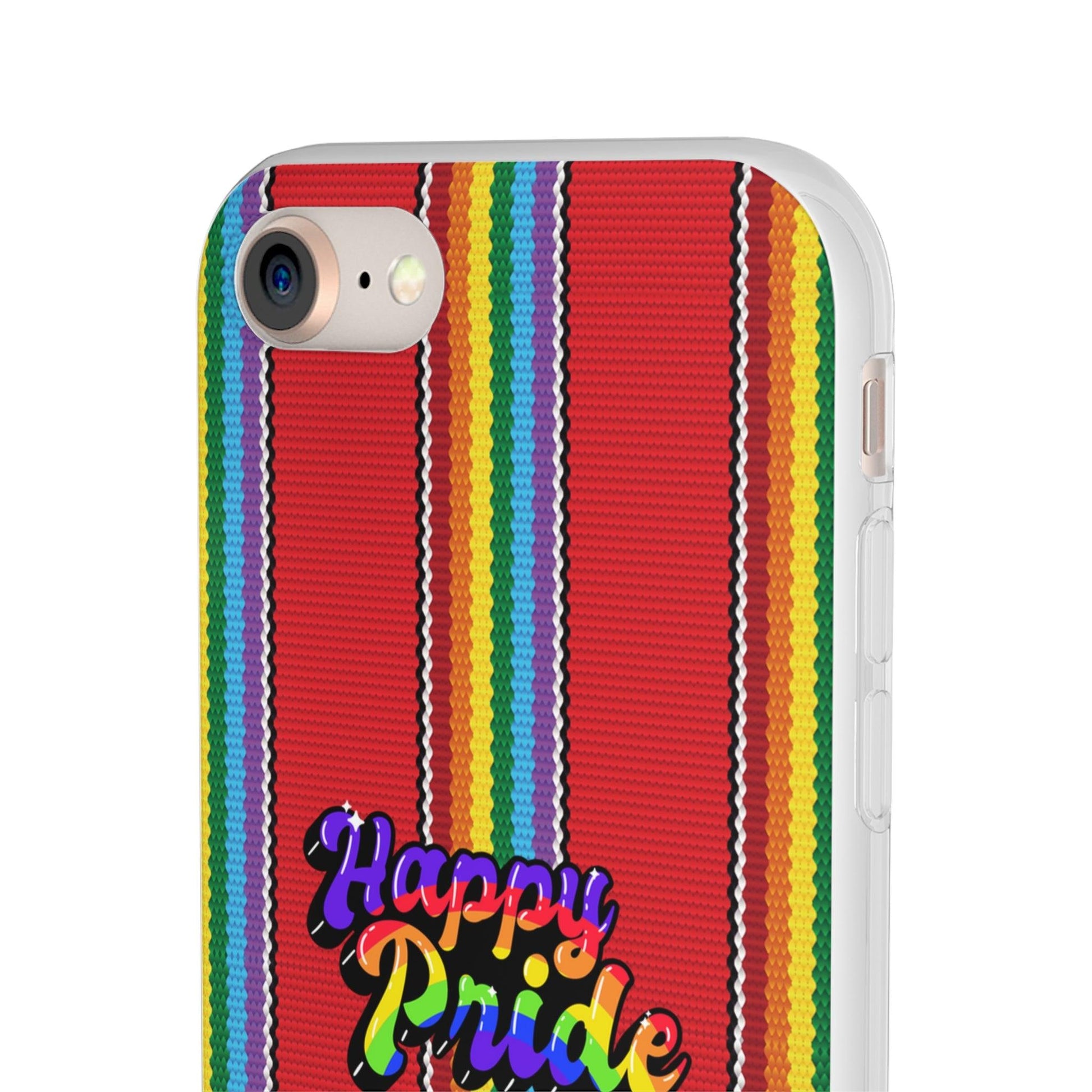 LGBTQWorldwide - ,,HAPPY PRIDE" Flexible Handyhülle Accessories, Case, iPhone, iPhone Cases, Phone accessory, Phone Cases, Samsung Cases, silikon, Valentine's Day promotion lgbtq Bekleidung Accessoires unisex Zubehör