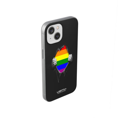 LGBTQWorldwide - ,,SCHWARZES LOCH" Flexible Handyhülle Accessories, Case, iPhone, iPhone Cases, Phone accessory, Phone Cases, Samsung Cases, silikon, Valentine's Day promotion lgbtq Bekleidung Accessoires unisex Zubehör