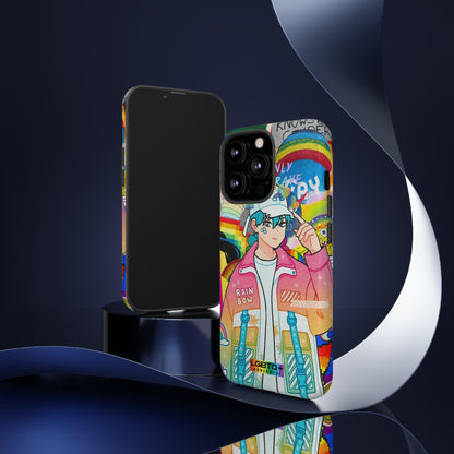 LGBTQWorldwide - ,,REGENBOGEN JUNGE" Doppelgehäuse Handyhülle Accessories, Glossy, iPhone Cases, Matte, Phone accessory, Phone Cases, Samsung Cases, Thermo, Valentine's Day Picks lgbtq Bekleidung Accessoires unisex Zubehör