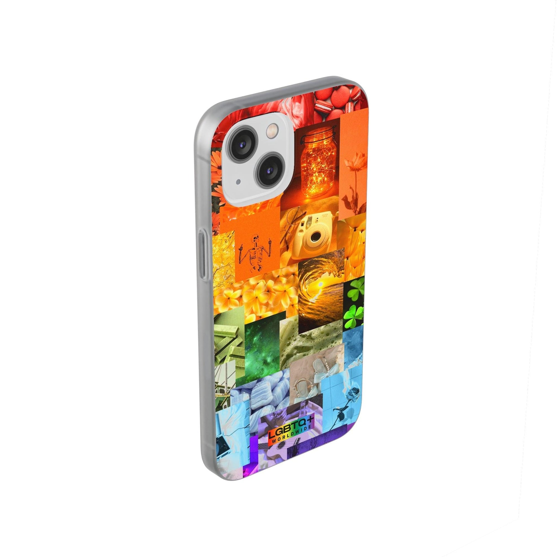 LGBTQWorldwide - ,,GLÜCKLICHKEIT" Flexible Handyhülle Accessories, Case, iPhone, iPhone Cases, Phone accessory, Phone Cases, Samsung Cases, silikon, Valentine's Day promotion lgbtq Bekleidung Accessoires unisex Zubehör