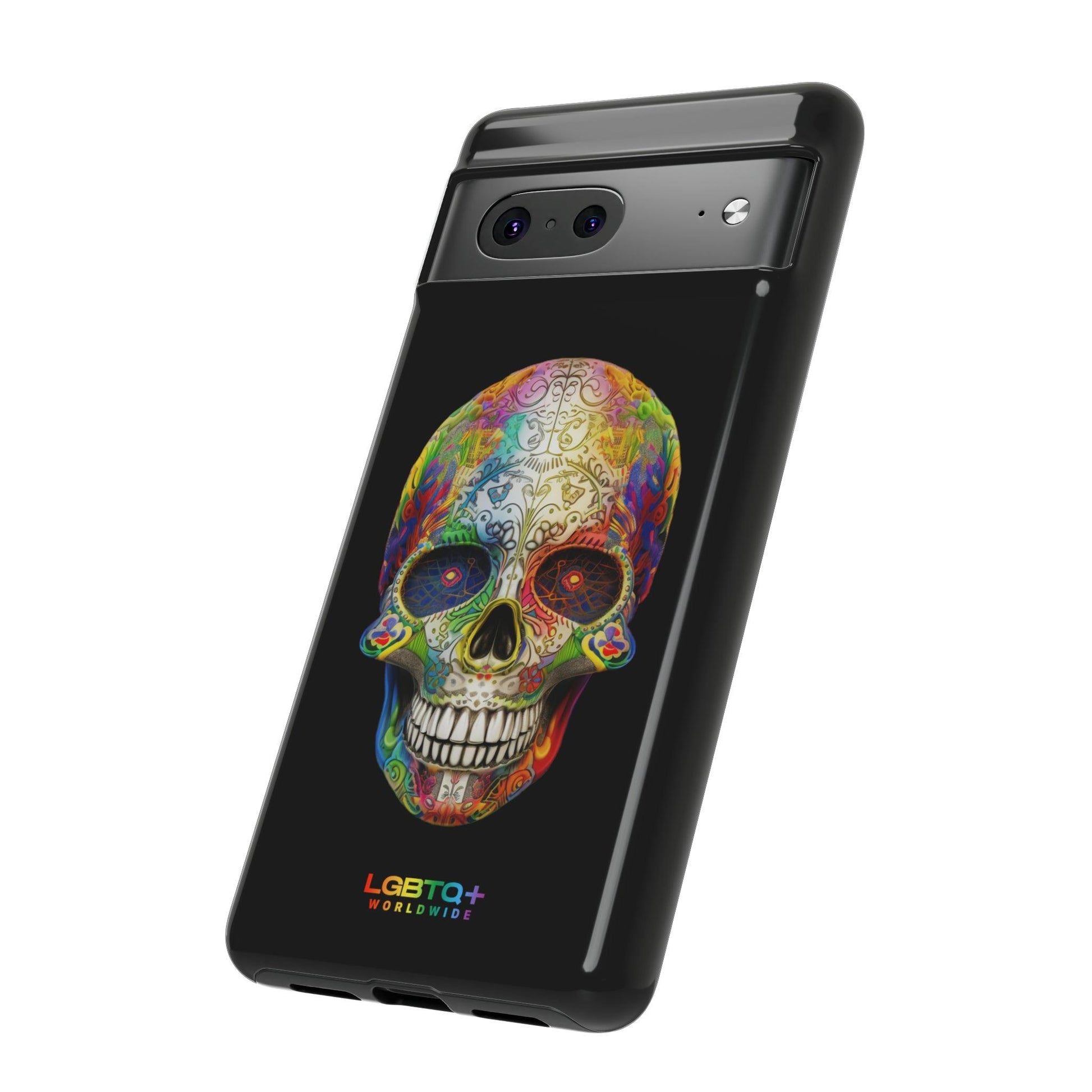 LGBTQWorldwide - ,,SKULL HEAD" Doppelgehäuse Handyhülle Accessories, Glossy, iPhone Cases, Matte, Phone accessory, Phone Cases, Samsung Cases, tough, Valentine's Day Picks lgbtq Bekleidung Accessoires unisex Zubehör