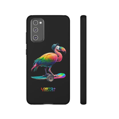 LGBTQWorldwide - ,,FLAMINGO" Doppelgehäuse Handyhülle Accessories, Glossy, iPhone Cases, Matte, Phone accessory, Phone Cases, Samsung Cases, tough, Valentine's Day Picks lgbtq Bekleidung Accessoires unisex Zubehör