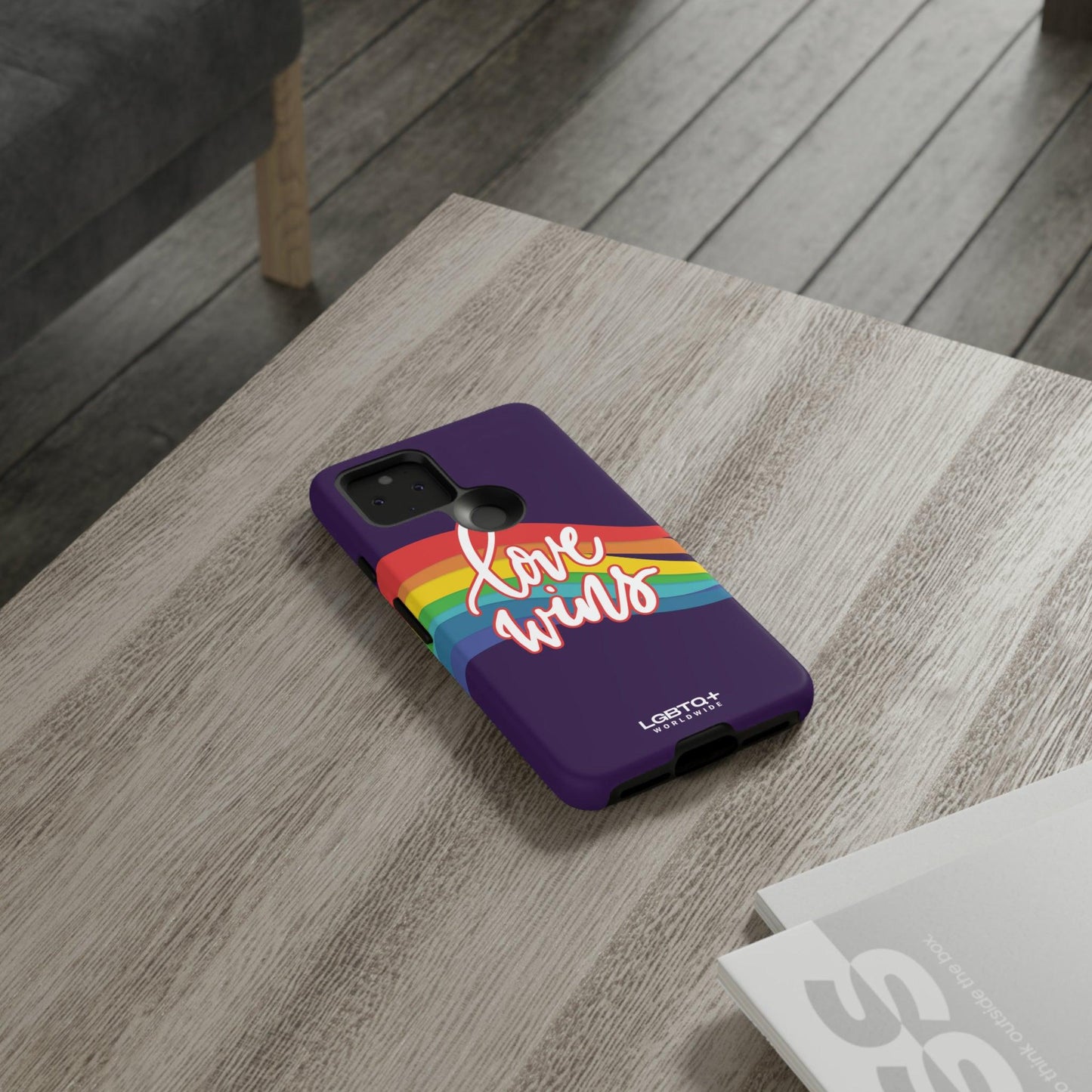 LGBTQWorldwide - ,,LIEBE GEWINNT" Doppelgehäuse Handyhülle Accessories, Glossy, iPhone Cases, Matte, Phone accessory, Phone Cases, Samsung Cases, Thermo, Valentine's Day Picks lgbtq Bekleidung Accessoires unisex Zubehör