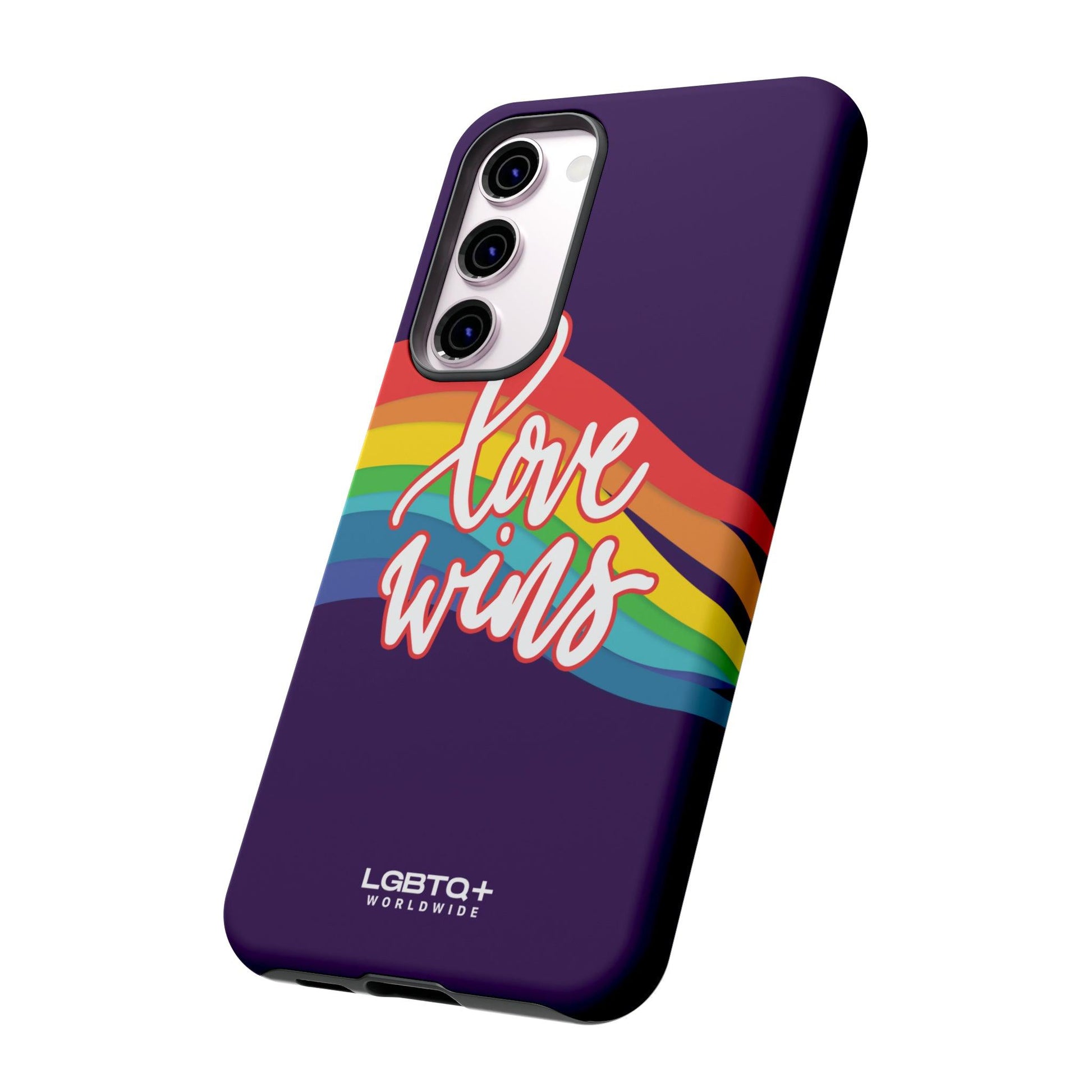 LGBTQWorldwide - ,,LIEBE GEWINNT" Doppelgehäuse Handyhülle Accessories, Glossy, iPhone Cases, Matte, Phone accessory, Phone Cases, Samsung Cases, Thermo, Valentine's Day Picks lgbtq Bekleidung Accessoires unisex Zubehör