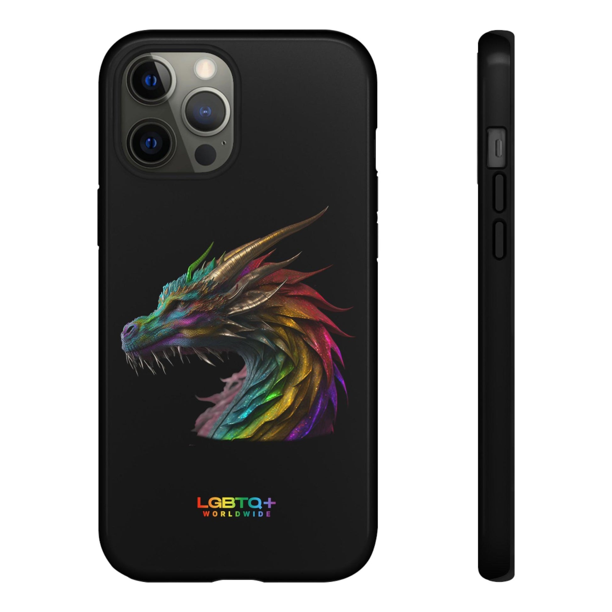 LGBTQWorldwide - ,,DRACHE" Doppelgehäuse Handyhülle Accessories, Glossy, iPhone Cases, Matte, Phone accessory, Phone Cases, Samsung Cases, tough, Valentine's Day Picks lgbtq Bekleidung Accessoires unisex Zubehör