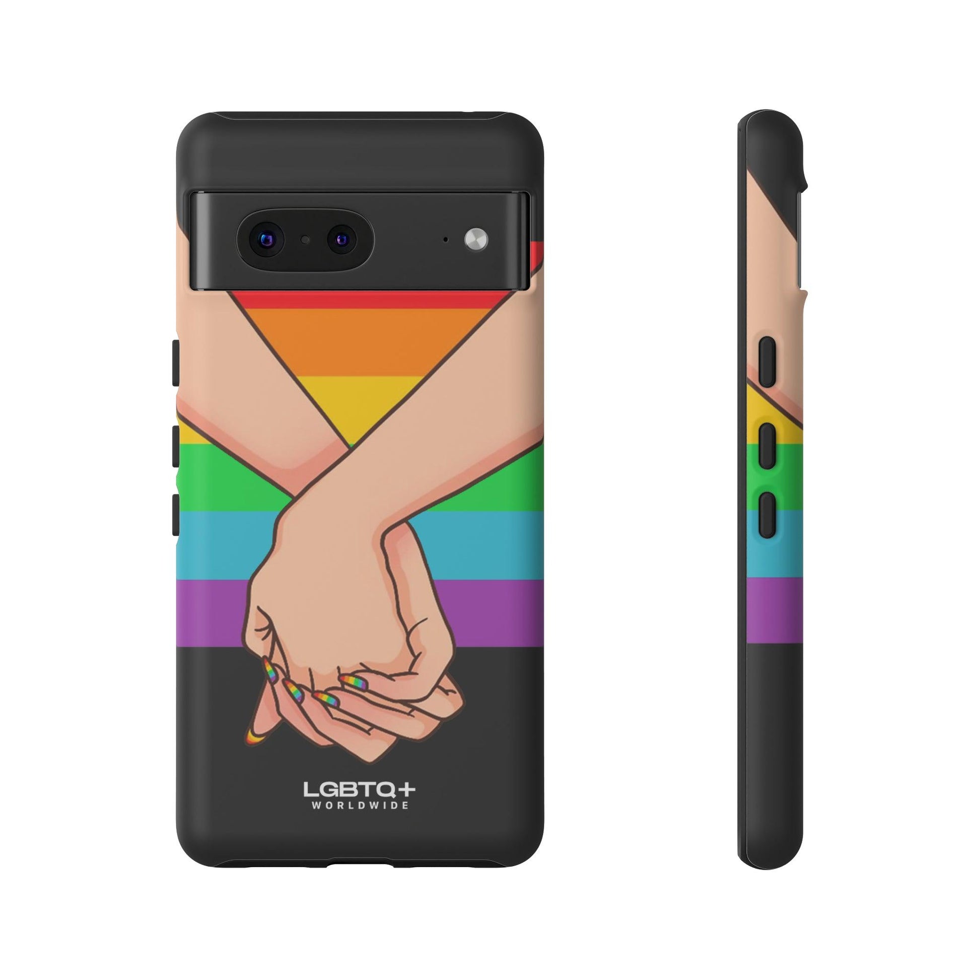 LGBTQWorldwide - ,,TOGETHER PRIDE" Doppelgehäuse Handyhülle Accessories, Glossy, iPhone Cases, Matte, Phone accessory, Phone Cases, Samsung Cases, Thermo, Valentine's Day Picks lgbtq Bekleidung Accessoires unisex Zubehör