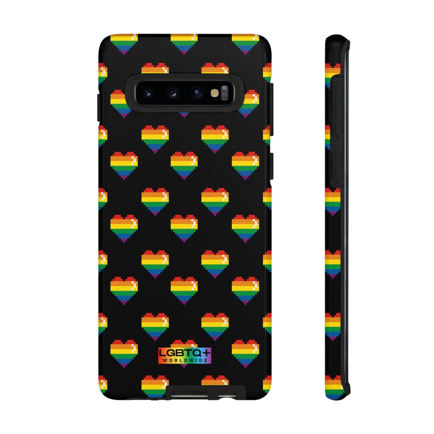 LGBTQWorldwide - ,,COMIC HERZEN" Doppelgehäuse Handyhülle Accessories, Glossy, iPhone Cases, Matte, Phone accessory, Phone Cases, Samsung Cases, Thermo, Valentine's Day Picks lgbtq Bekleidung Accessoires unisex Zubehör