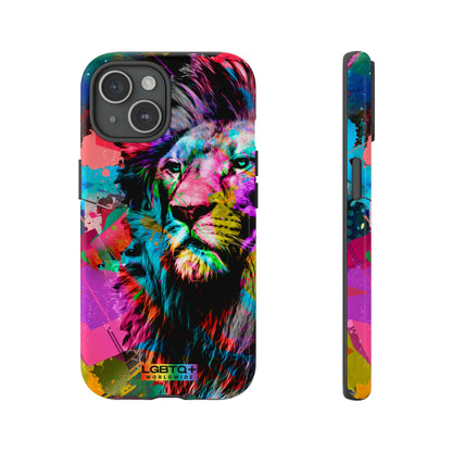 LGBTQWorldwide - ,,STARKER LÖWE" Doppelgehäuse Handyhülle Accessories, Glossy, iPhone Cases, Matte, Phone accessory, Phone Cases, Samsung Cases, Thermo, Valentine's Day Picks lgbtq Bekleidung Accessoires unisex Zubehör