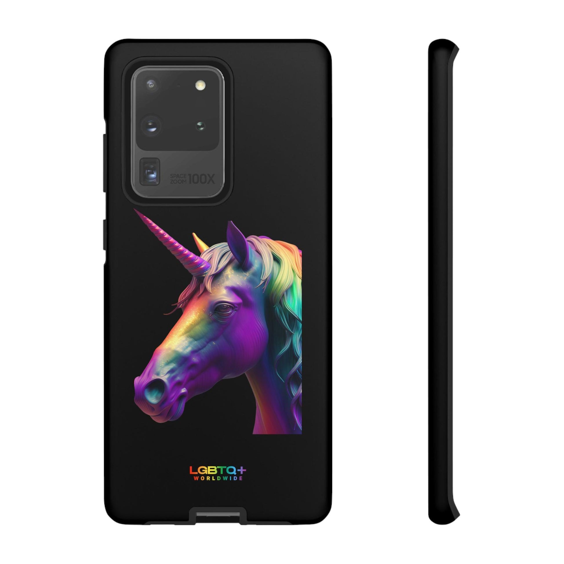 LGBTQWorldwide - ,,REGENBOGEN EINHORN" Doppelgehäuse Handyhülle Accessories, Glossy, iPhone Cases, Matte, Phone accessory, Phone Cases, Samsung Cases, tough, Valentine's Day Picks lgbtq Bekleidung Accessoires unisex Zubehör