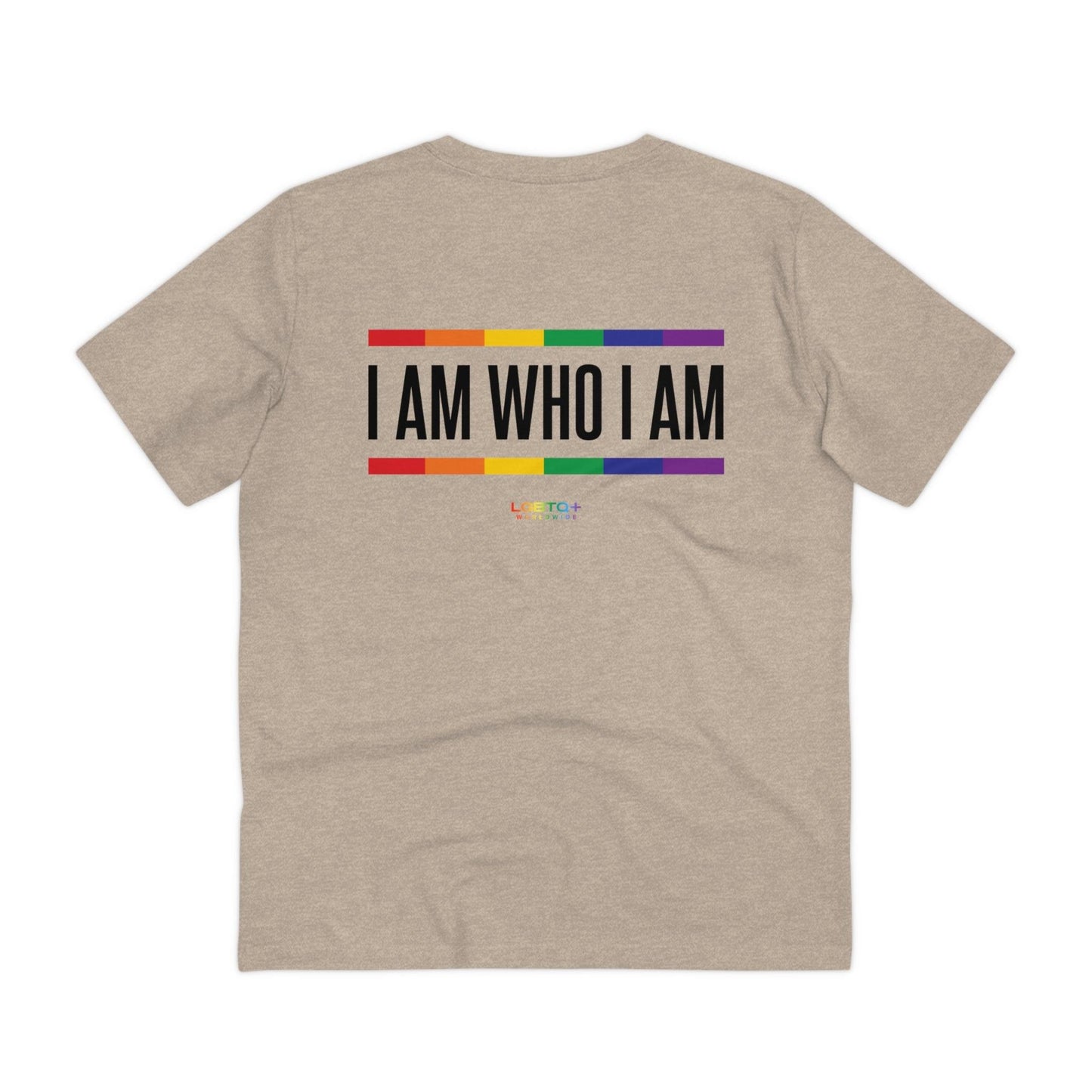 LGBTQWorldwide - ,,I AM WHO I AM'' Clothing, Cotton, Crew neck, DTG, Eco-friendly, Men's Clothing, Organic, Recycled, Regular fit, Sustainable, T-shirts, Unisex, Valentine's Day Picks, Vegan, Women's Clothing lgbtq Bekleidung Accessoires unisex Zubehör