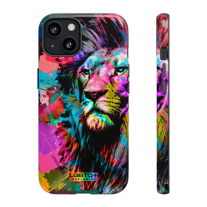 LGBTQWorldwide - ,,STARKER LÖWE" Doppelgehäuse Handyhülle Accessories, Glossy, iPhone Cases, Matte, Phone accessory, Phone Cases, Samsung Cases, Thermo, Valentine's Day Picks lgbtq Bekleidung Accessoires unisex Zubehör