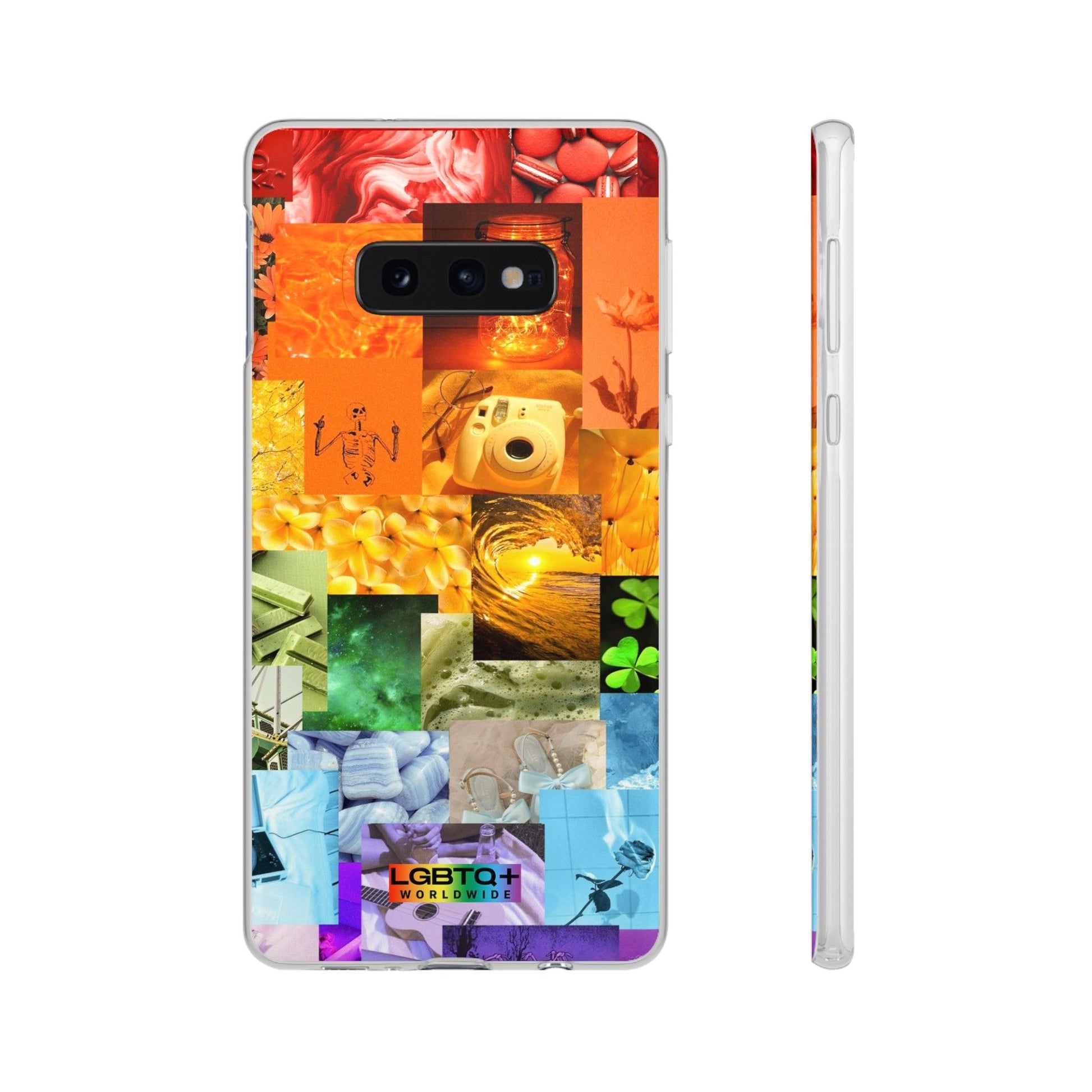 LGBTQWorldwide - ,,GLÜCKLICHKEIT" Flexible Handyhülle Accessories, Case, iPhone, iPhone Cases, Phone accessory, Phone Cases, Samsung Cases, silikon, Valentine's Day promotion lgbtq Bekleidung Accessoires unisex Zubehör