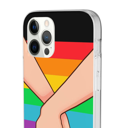 LGBTQWorldwide - ,,TOGETHER PRIDE" Flexible Handyhülle Accessories, Case, iPhone, iPhone Cases, Phone accessory, Phone Cases, Samsung Cases, silikon, Valentine's Day promotion lgbtq Bekleidung Accessoires unisex Zubehör