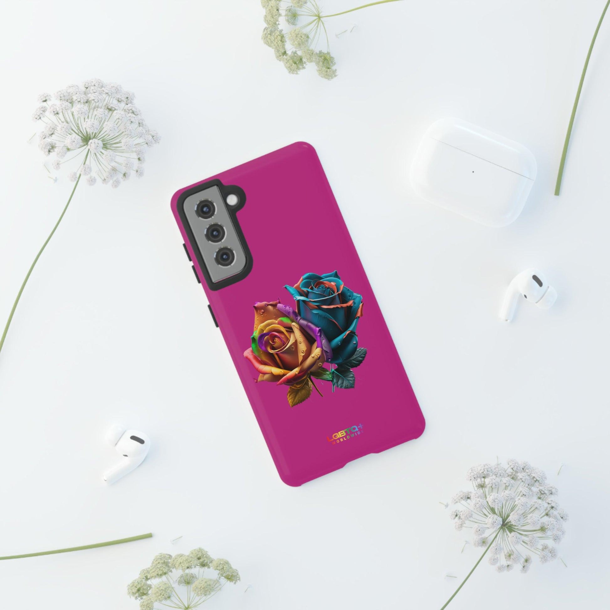 LGBTQWorldwide - ,,ROSEN" Doppelgehäuse Handyhülle Accessories, Glossy, iPhone Cases, Matte, Phone accessory, Phone Cases, Samsung Cases, tough, Valentine's Day Picks lgbtq Bekleidung Accessoires unisex Zubehör