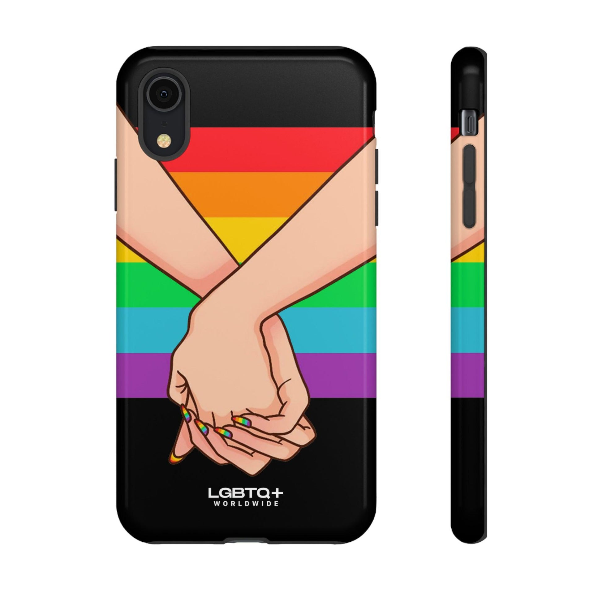 LGBTQWorldwide - ,,TOGETHER PRIDE" Doppelgehäuse Handyhülle Accessories, Glossy, iPhone Cases, Matte, Phone accessory, Phone Cases, Samsung Cases, Thermo, Valentine's Day Picks lgbtq Bekleidung Accessoires unisex Zubehör