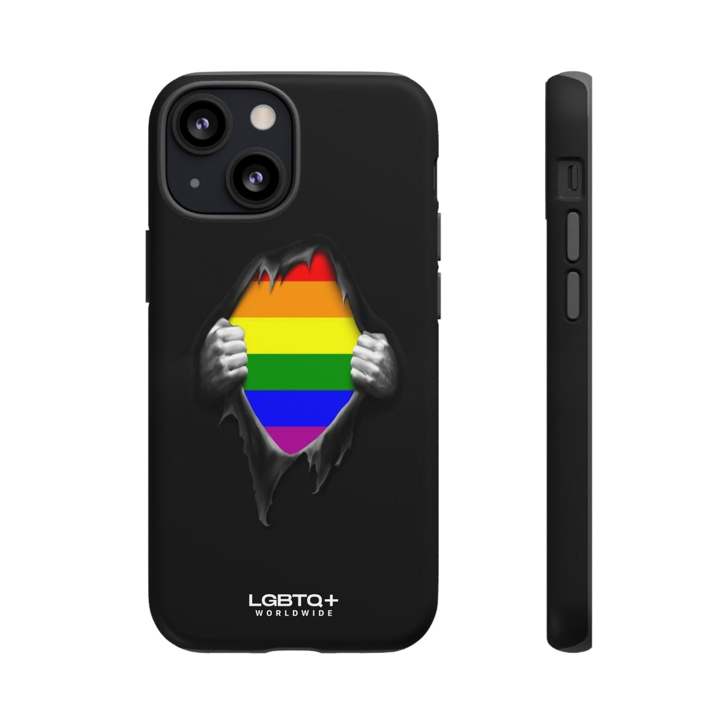 LGBTQWorldwide - ,,SCHWARZES LOCH" Doppelgehäuse Handyhülle Accessories, Glossy, iPhone Cases, Matte, Phone accessory, Phone Cases, Samsung Cases, Thermo, Valentine's Day Picks lgbtq Bekleidung Accessoires unisex Zubehör