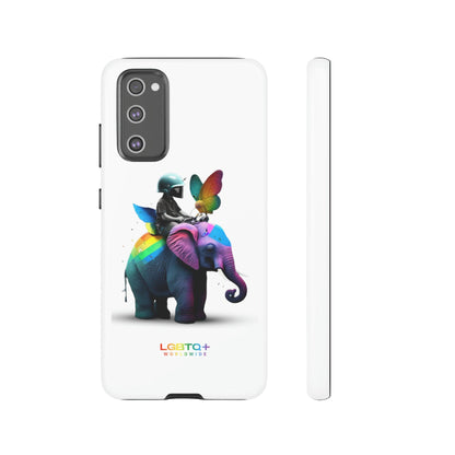 LGBTQWorldwide - ,,SCHMETTERLING" Doppelgehäuse Handyhülle Accessories, Glossy, iPhone Cases, Matte, Phone accessory, Phone Cases, Samsung Cases, tough, Valentine's Day Picks lgbtq Bekleidung Accessoires unisex Zubehör