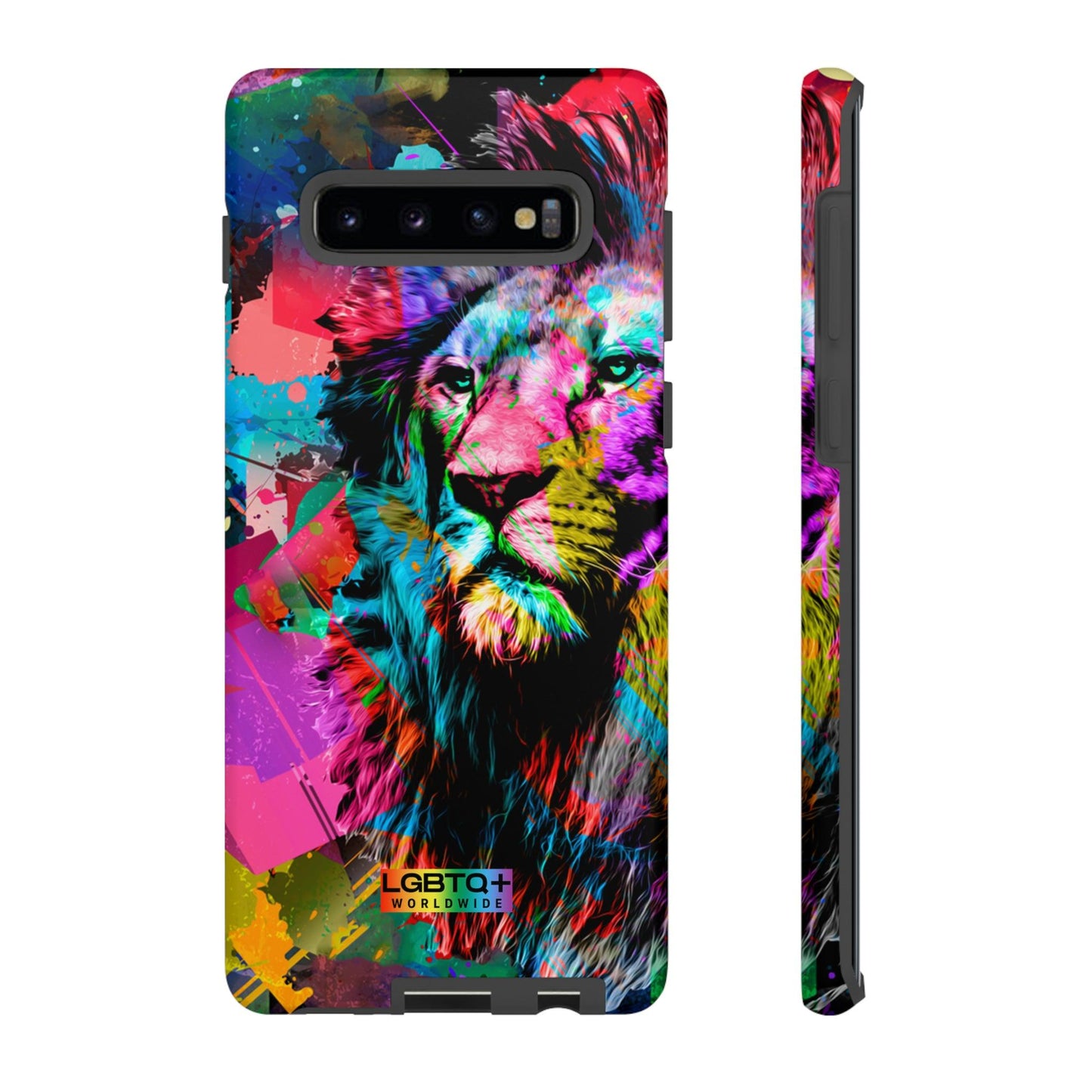 LGBTQWorldwide - ,,STARKER LÖWE" Doppelgehäuse Handyhülle Accessories, Glossy, iPhone Cases, Matte, Phone accessory, Phone Cases, Samsung Cases, Thermo, Valentine's Day Picks lgbtq Bekleidung Accessoires unisex Zubehör