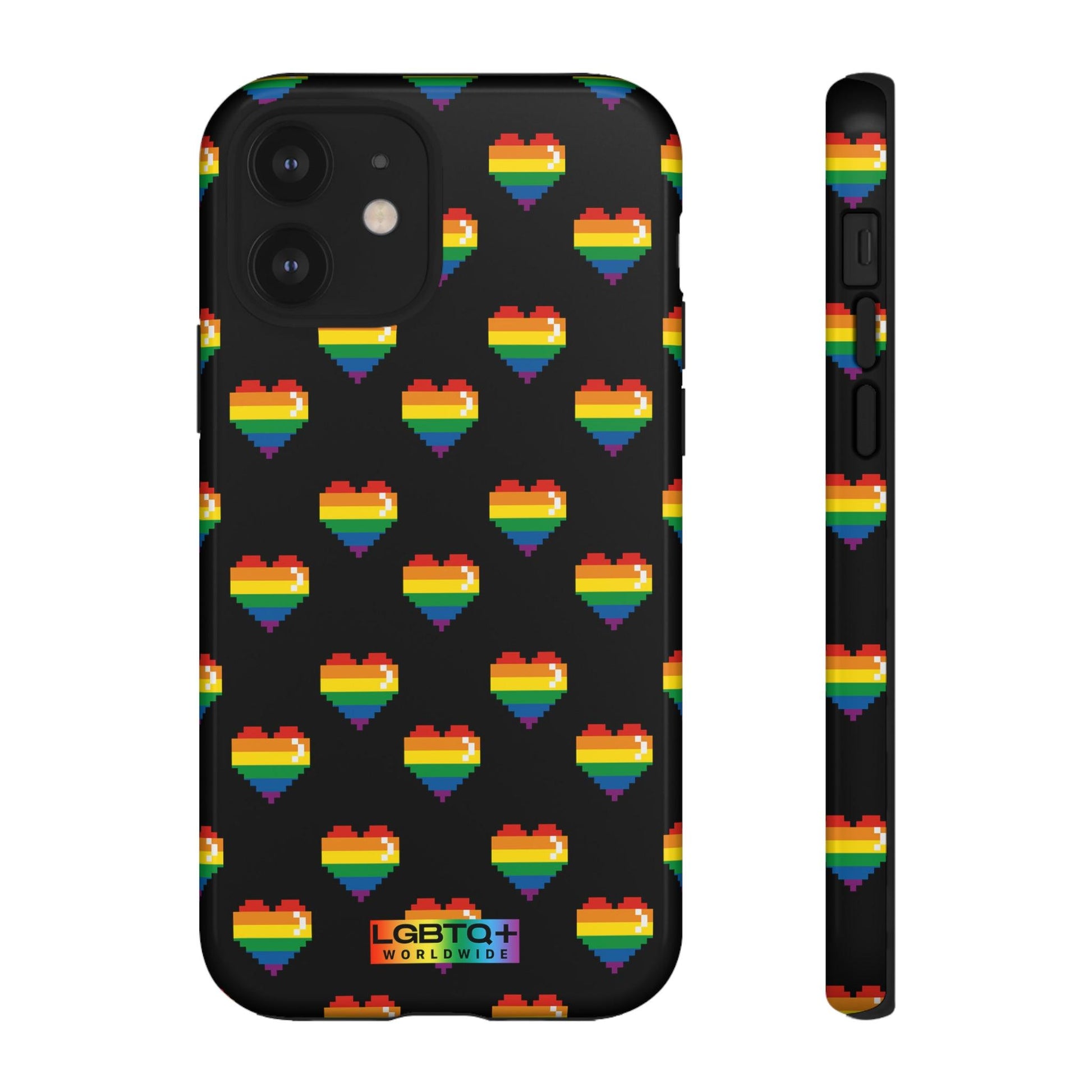 LGBTQWorldwide - ,,COMIC HERZEN" Doppelgehäuse Handyhülle Accessories, Glossy, iPhone Cases, Matte, Phone accessory, Phone Cases, Samsung Cases, Thermo, Valentine's Day Picks lgbtq Bekleidung Accessoires unisex Zubehör