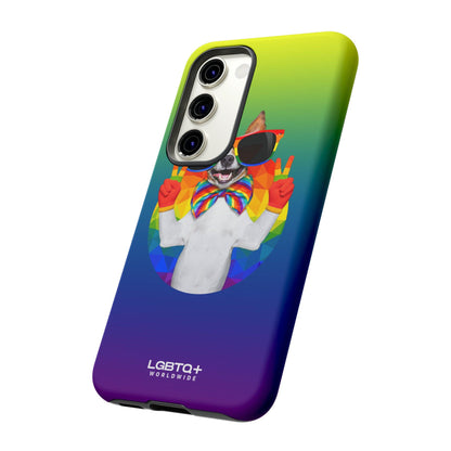 LGBTQWorldwide - ,,GLÜCKLICHER HUND" Doppelgehäuse Handyhülle Accessories, Glossy, iPhone Cases, Matte, Phone accessory, Phone Cases, Samsung Cases, Thermo, Valentine's Day Picks lgbtq Bekleidung Accessoires unisex Zubehör