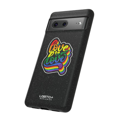 LGBTQWorldwide - ,,LOVE IS LOVE" Doppelgehäuse Handyhülle Accessories, Glossy, iPhone Cases, Matte, Phone accessory, Phone Cases, Samsung Cases, Thermo, Valentine's Day Picks lgbtq Bekleidung Accessoires unisex Zubehör