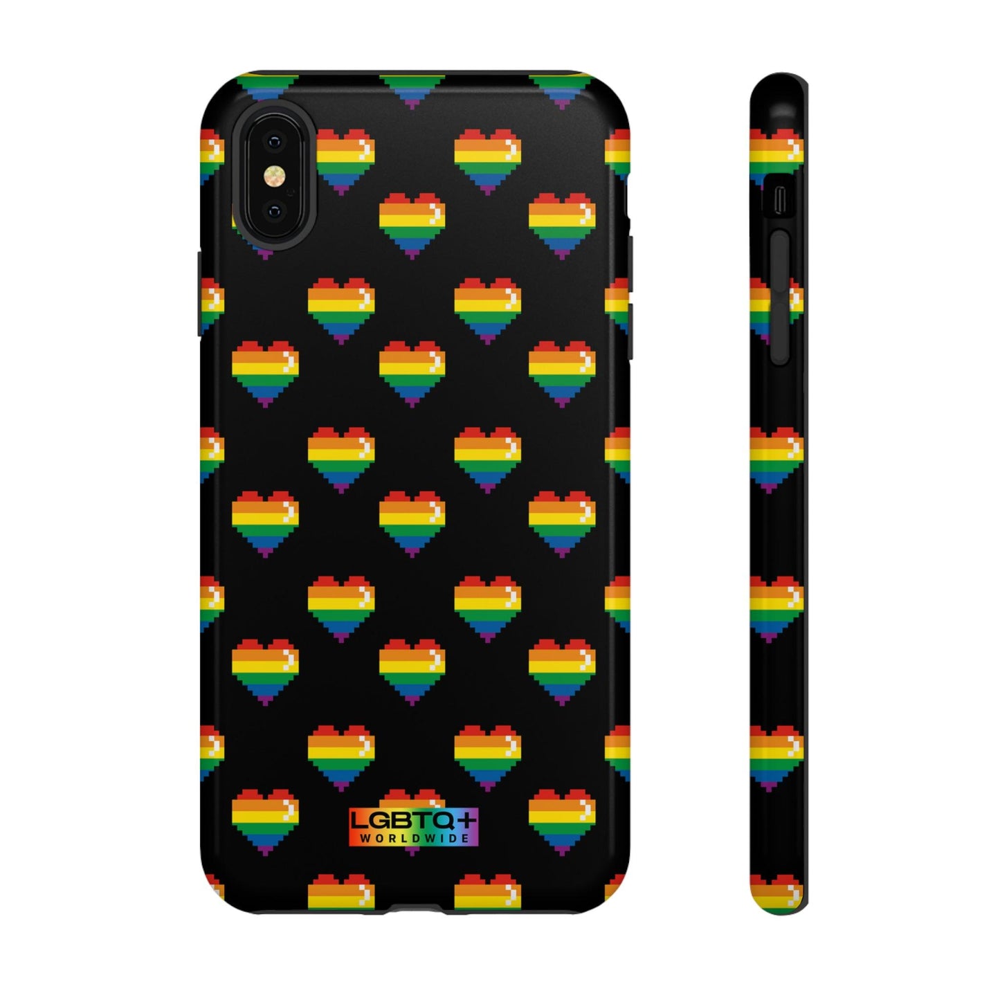 LGBTQWorldwide - ,,COMIC HERZEN" Doppelgehäuse Handyhülle Accessories, Glossy, iPhone Cases, Matte, Phone accessory, Phone Cases, Samsung Cases, Thermo, Valentine's Day Picks lgbtq Bekleidung Accessoires unisex Zubehör