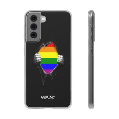 LGBTQWorldwide - ,,SCHWARZES LOCH" Flexible Handyhülle Accessories, Case, iPhone, iPhone Cases, Phone accessory, Phone Cases, Samsung Cases, silikon, Valentine's Day promotion lgbtq Bekleidung Accessoires unisex Zubehör