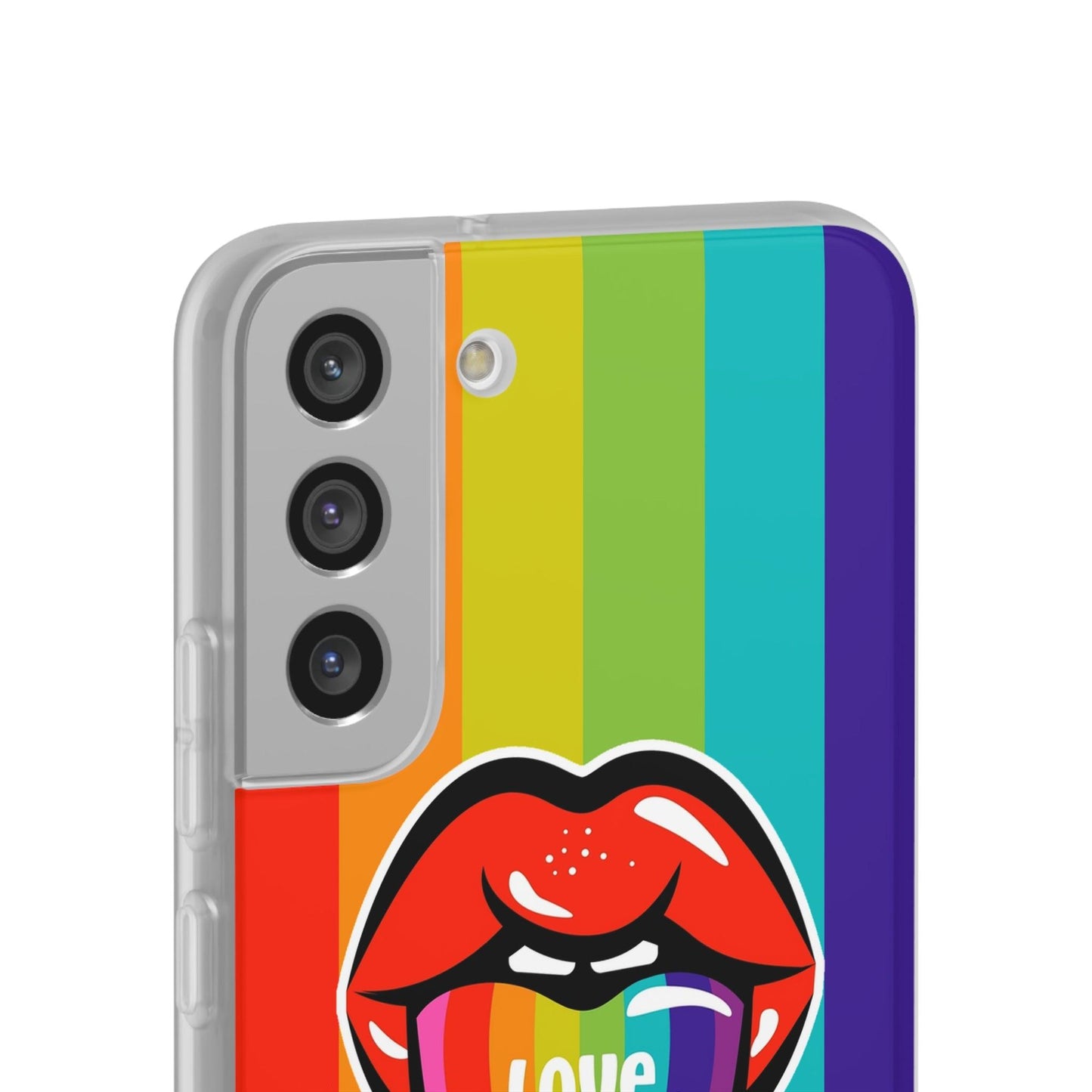 LGBTQWorldwide - ,,LIEBES ZUNGE" Flexible Handyhülle Accessories, Case, iPhone, iPhone Cases, Phone accessory, Phone Cases, Samsung Cases, silikon, Valentine's Day promotion lgbtq Bekleidung Accessoires unisex Zubehör