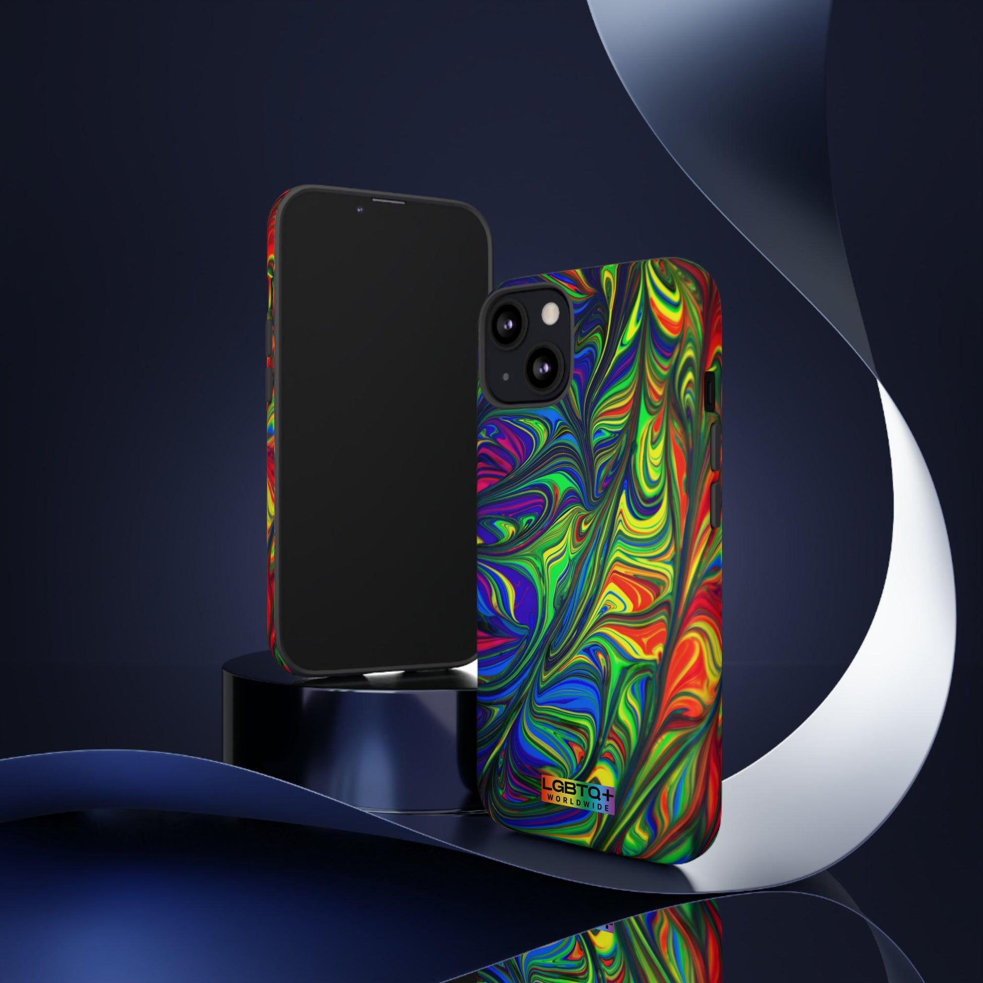 LGBTQWorldwide - ,,ILLUSION" Doppelgehäuse Handyhülle Accessories, Glossy, iPhone Cases, Matte, Phone accessory, Phone Cases, Samsung Cases, Thermo, Valentine's Day Picks lgbtq Bekleidung Accessoires unisex Zubehör