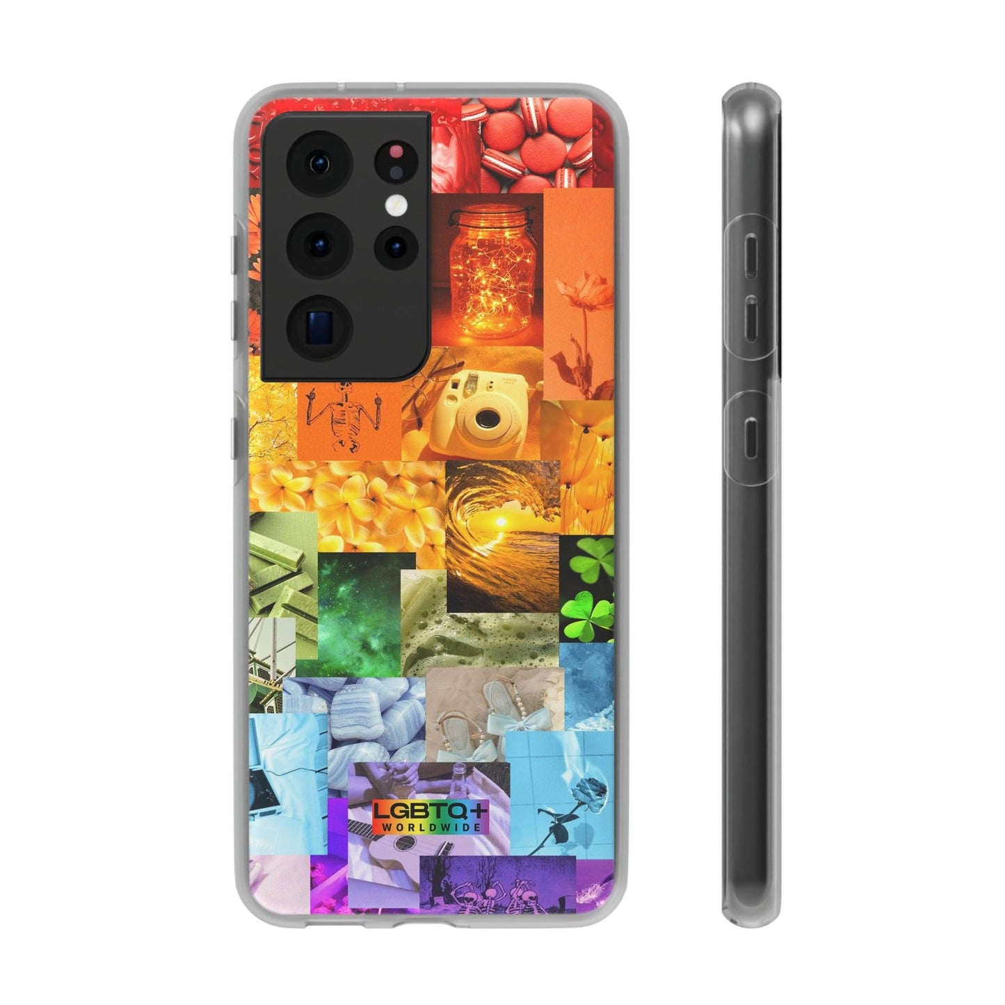 LGBTQWorldwide - ,,GLÜCKLICHKEIT" Flexible Handyhülle Accessories, Case, iPhone, iPhone Cases, Phone accessory, Phone Cases, Samsung Cases, silikon, Valentine's Day promotion lgbtq Bekleidung Accessoires unisex Zubehör