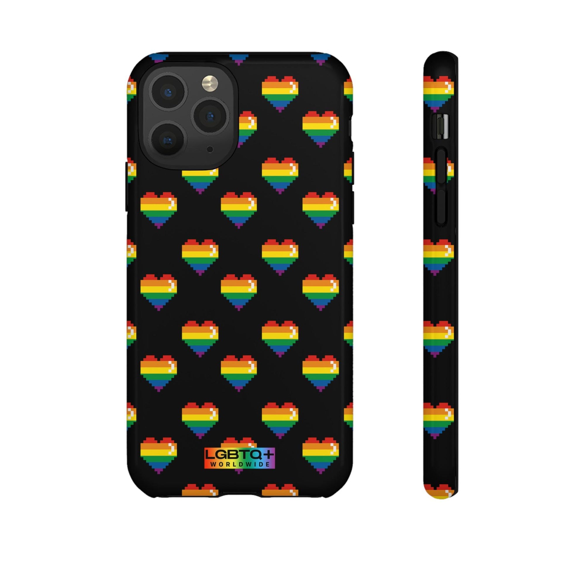 LGBTQWorldwide - ,,COMIC HERZEN" Doppelgehäuse Handyhülle Accessories, Glossy, iPhone Cases, Matte, Phone accessory, Phone Cases, Samsung Cases, Thermo, Valentine's Day Picks lgbtq Bekleidung Accessoires unisex Zubehör