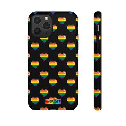 LGBTQWorldwide - ,,COMIC HERZEN" Doppelgehäuse Handyhülle Accessories, Glossy, iPhone Cases, Matte, Phone accessory, Phone Cases, Samsung Cases, Thermo, Valentine's Day Picks lgbtq Bekleidung Accessoires unisex Zubehör