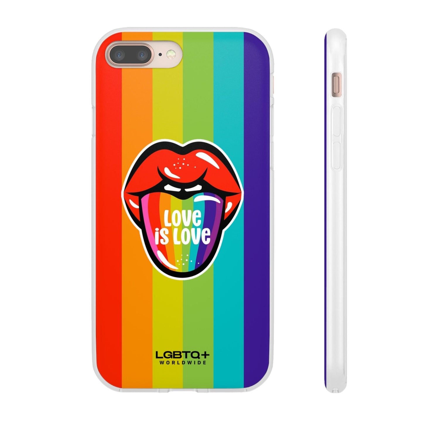 LGBTQWorldwide - ,,LIEBES ZUNGE" Flexible Handyhülle Accessories, Case, iPhone, iPhone Cases, Phone accessory, Phone Cases, Samsung Cases, silikon, Valentine's Day promotion lgbtq Bekleidung Accessoires unisex Zubehör