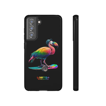 LGBTQWorldwide - ,,FLAMINGO" Doppelgehäuse Handyhülle Accessories, Glossy, iPhone Cases, Matte, Phone accessory, Phone Cases, Samsung Cases, tough, Valentine's Day Picks lgbtq Bekleidung Accessoires unisex Zubehör